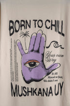 Remera Over Vainilla Hand to chill ss