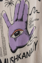 Remera Over Vainilla Hand to chill ss