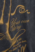 Remera Classic Black Washed Hand to Chill SS