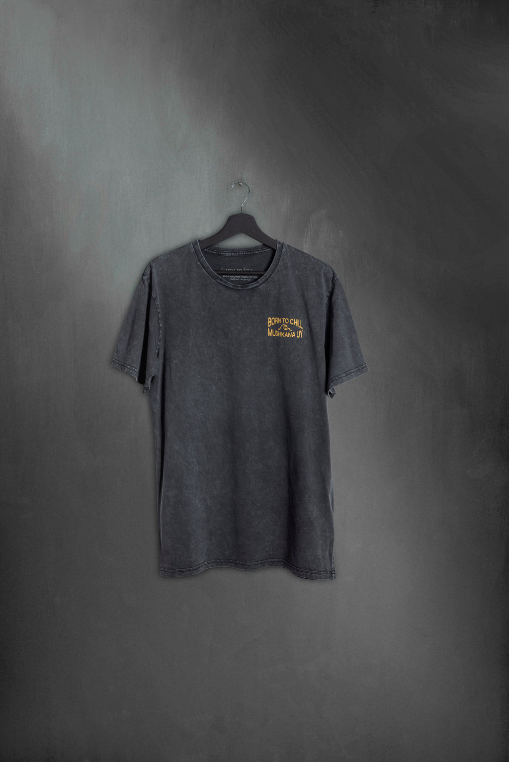 Remera Classic Black Washed Hand to Chill SS