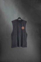 Musculosa Black Washed Flower SS