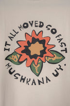 Remera Vainilla Oversize Flower SS