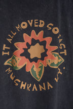 Musculosa Black Washed Flower SS