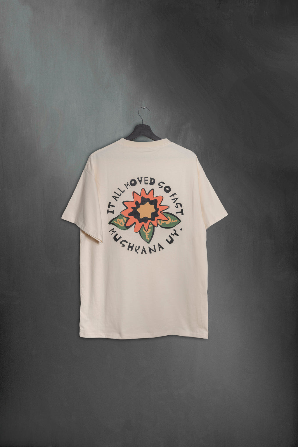 Remera Vainilla Oversize Flower SS