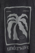 Musculosa Palmiye Black Washed ss