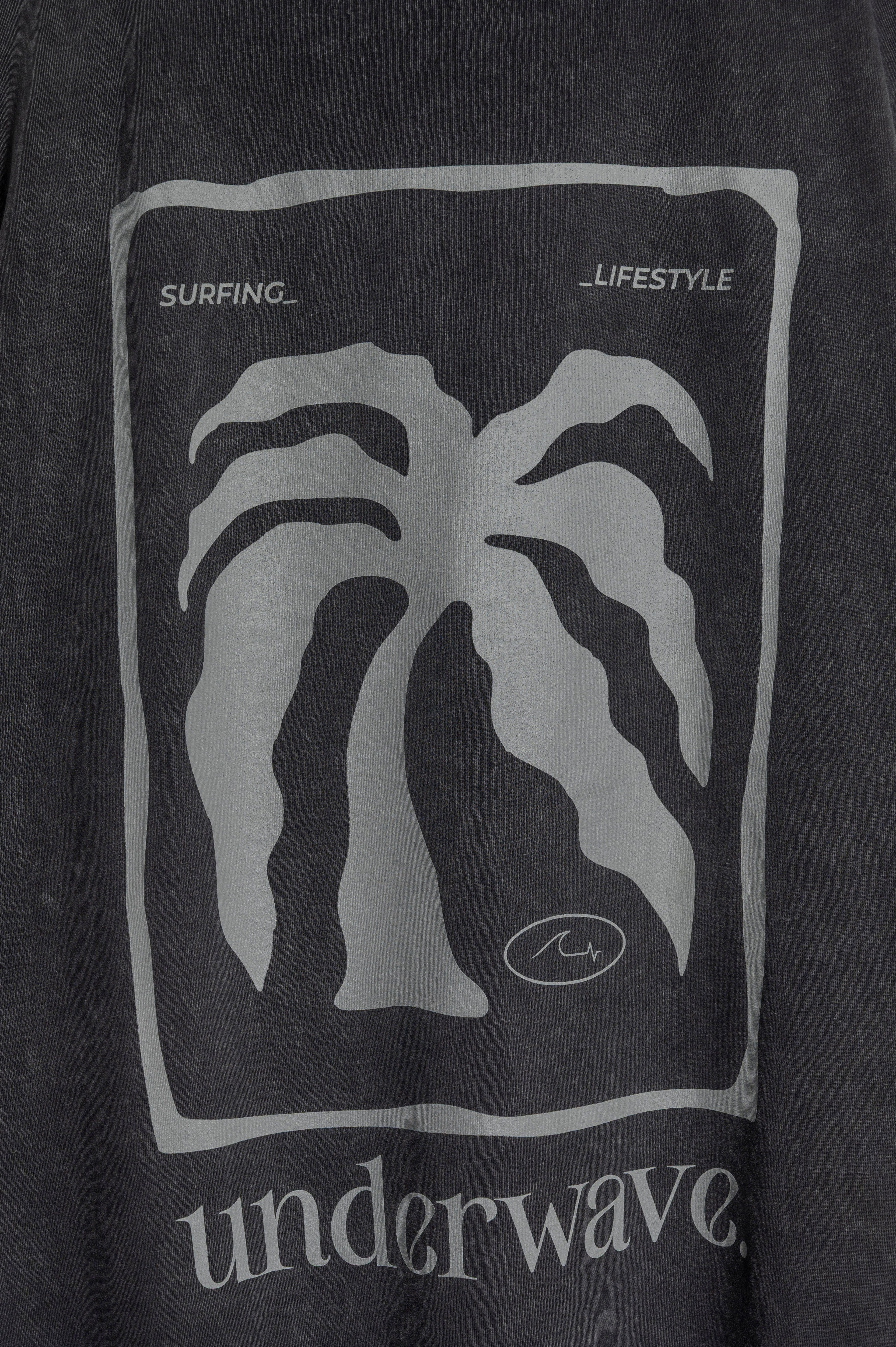 Musculosa Palmiye Black Washed ss