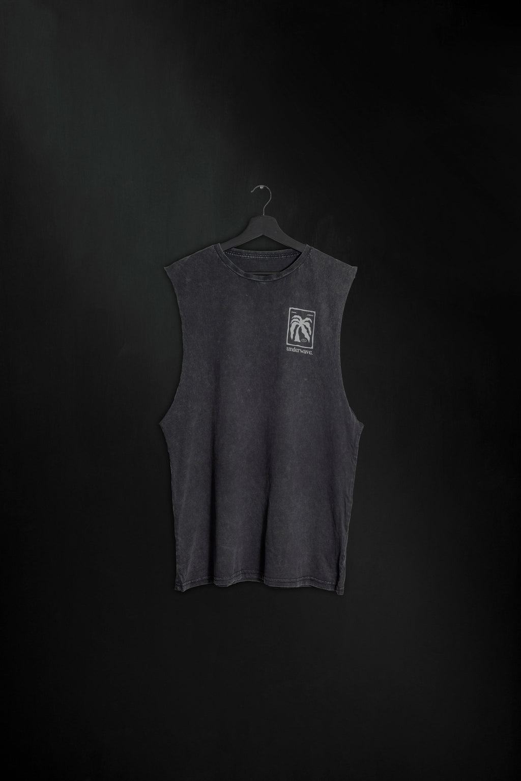 Musculosa Palmiye Black Washed ss
