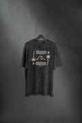 Remera Oversize Black Washed Oceano SS