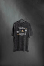 Remera Oversize Black Washed Oceano SS