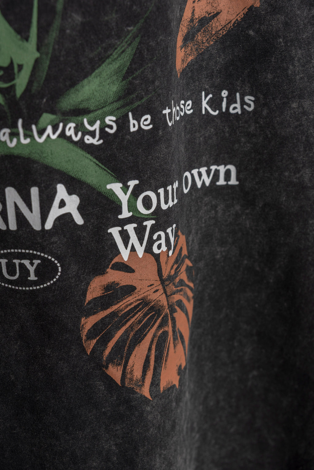 Remera Oversize Black Washed Quilla SS