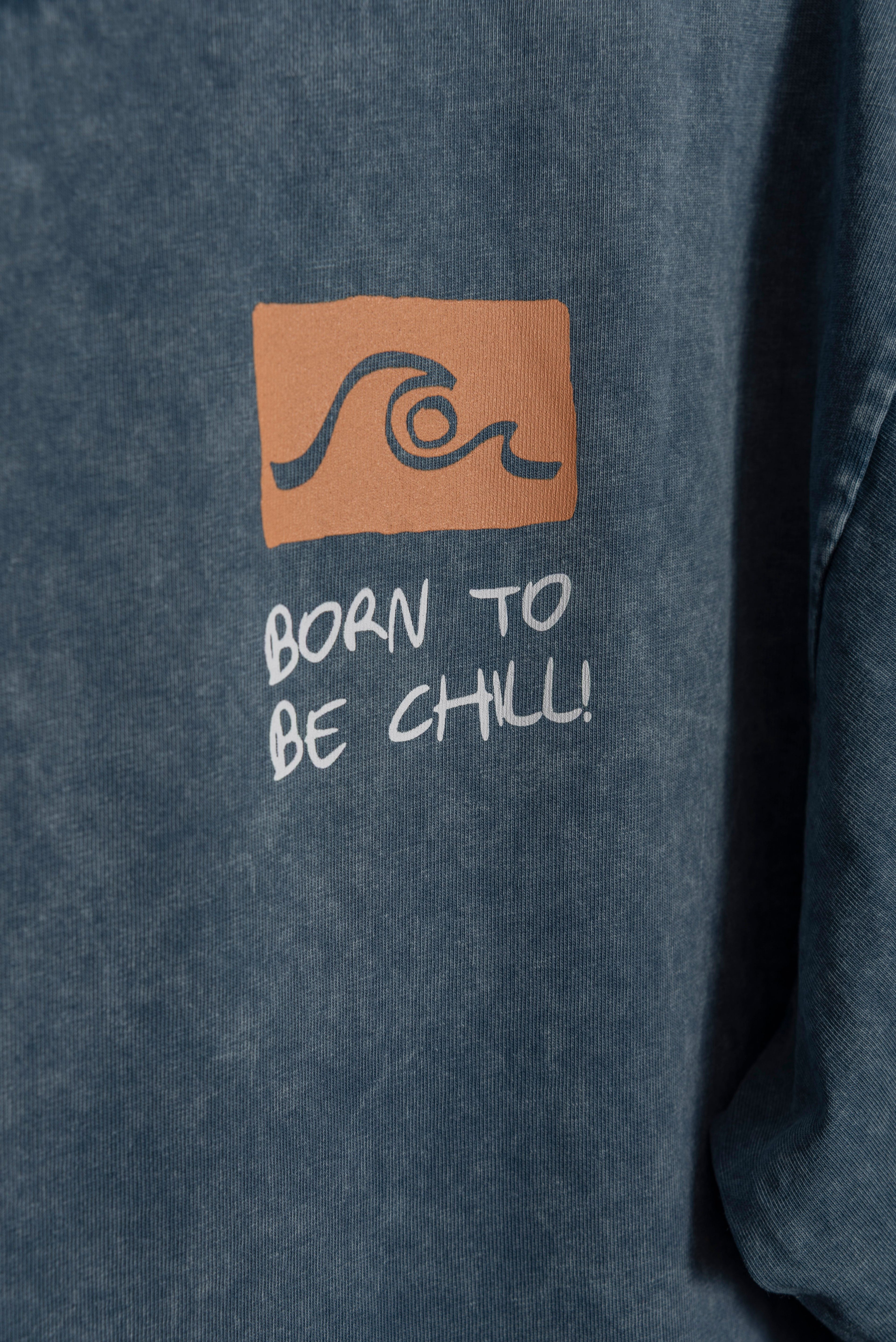 Remera Oversize Blue Washed Combi SS