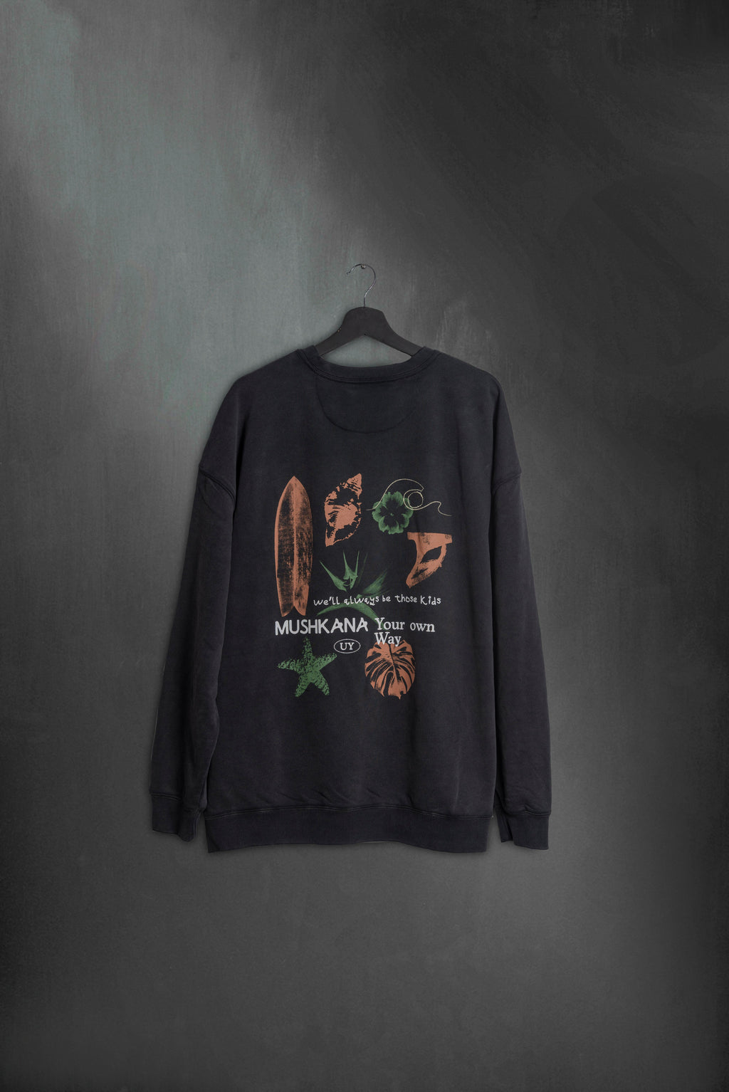 Crew Black Washed Quilla ss