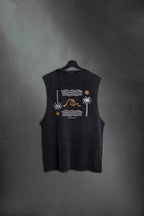 Musculosa Oceano Black Washed ss