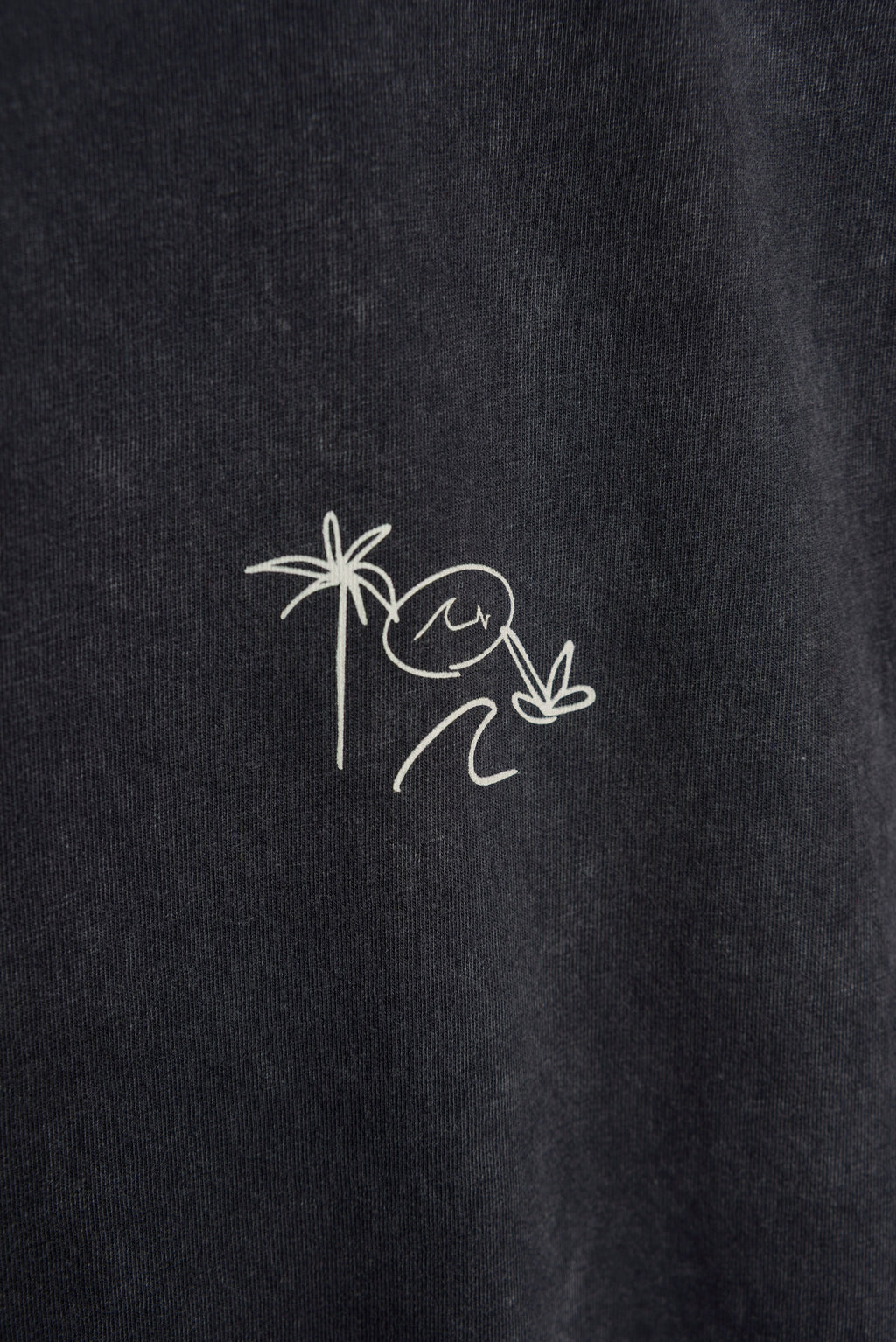 Musculosa Nalu Black Washed ss