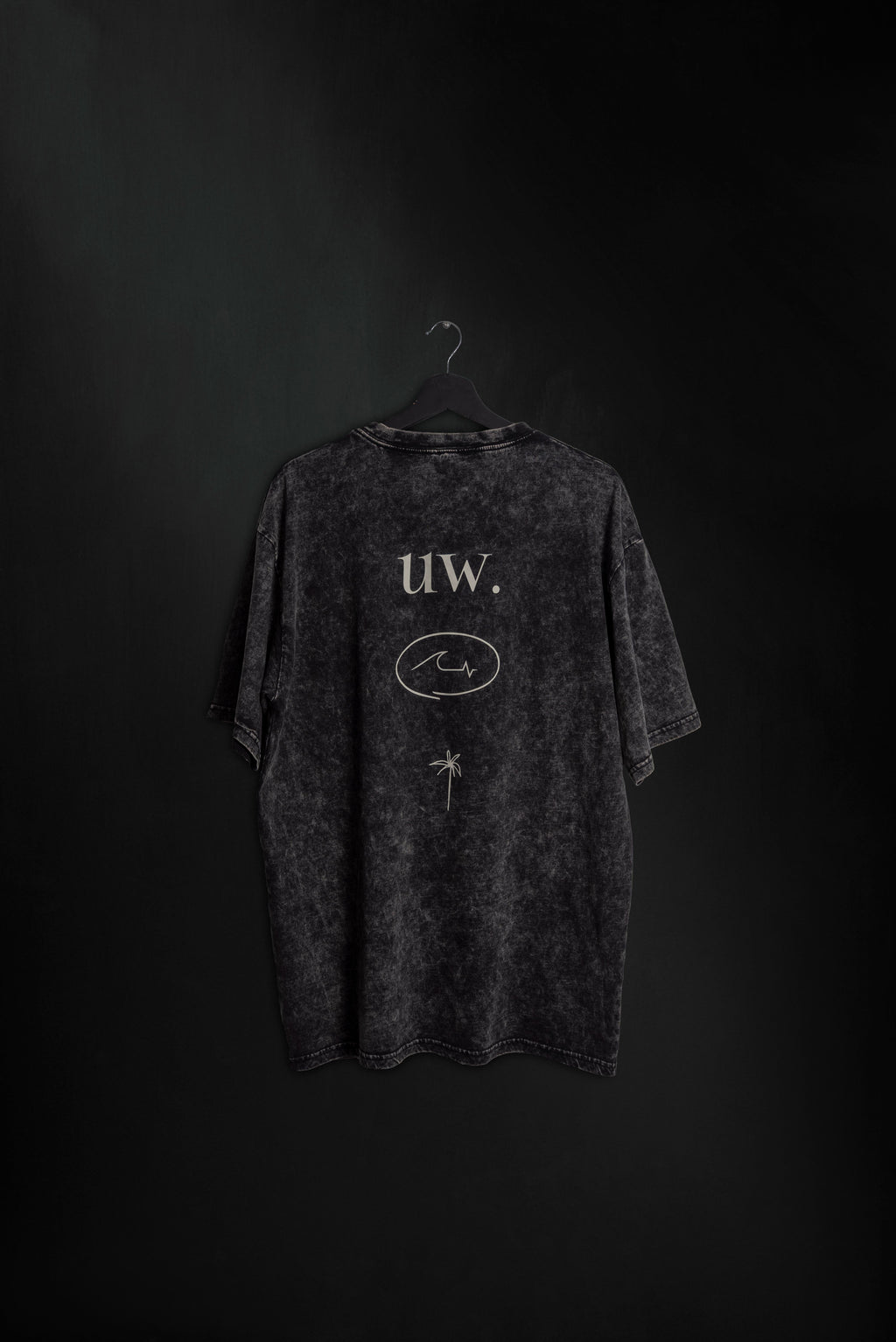 Remera Nalu Oversize Black Washed ss