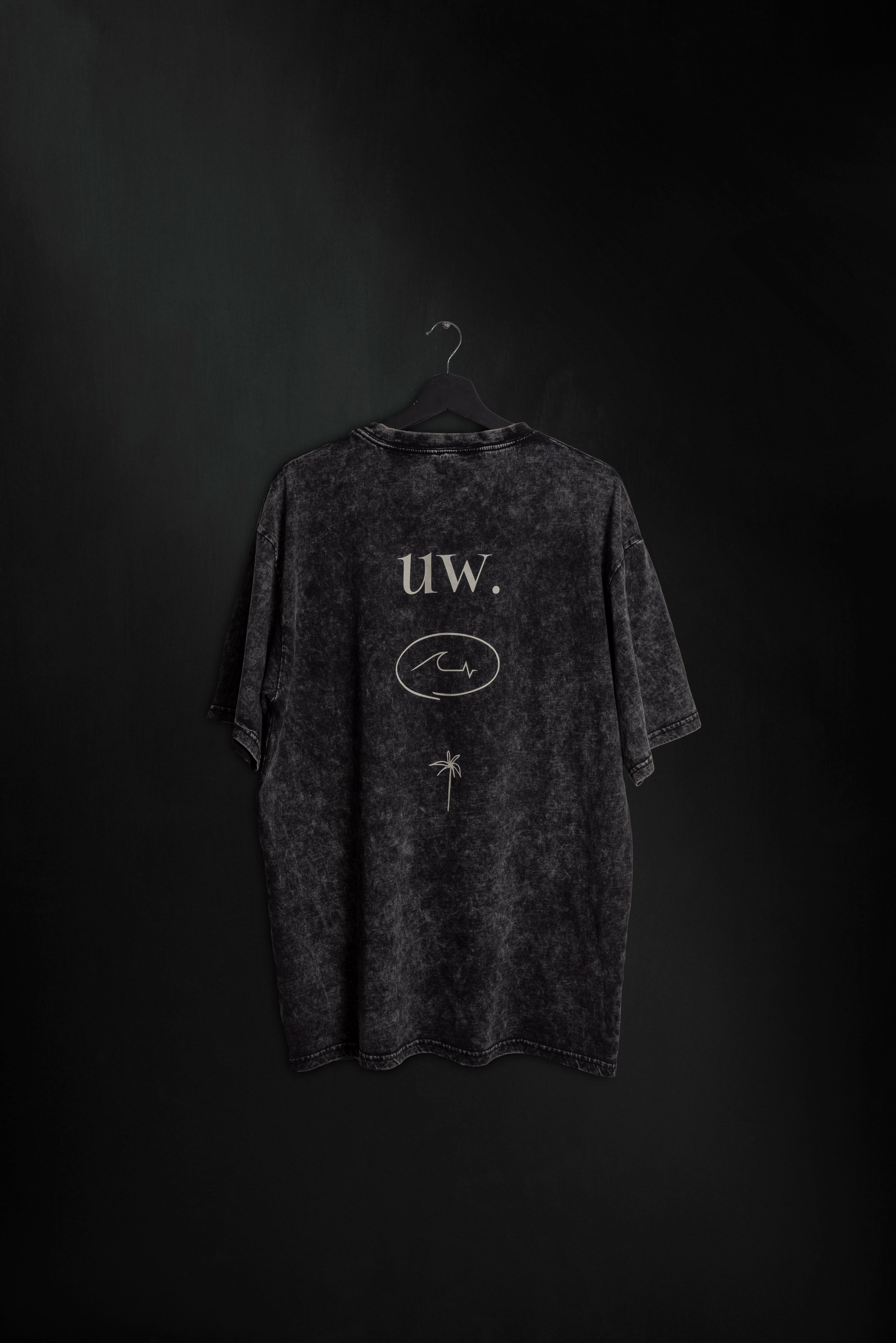 Remera Nalu Oversize Black Washed ss