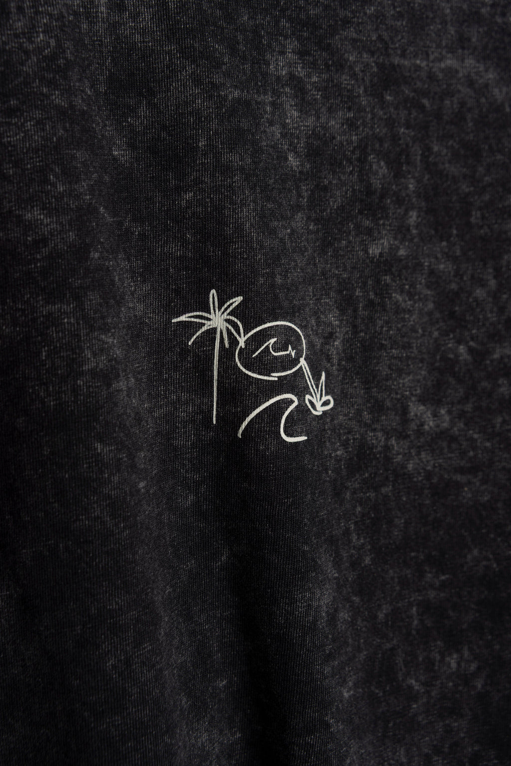Remera Nalu Oversize Black Washed ss