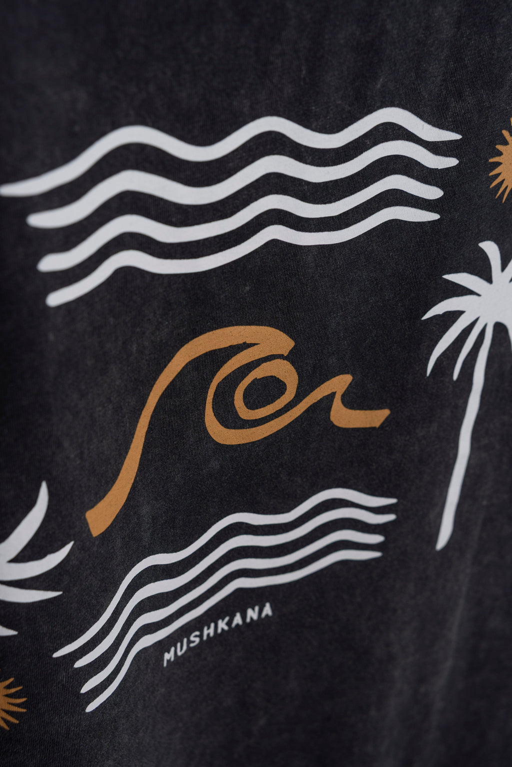 Musculosa Oceano Black Washed ss
