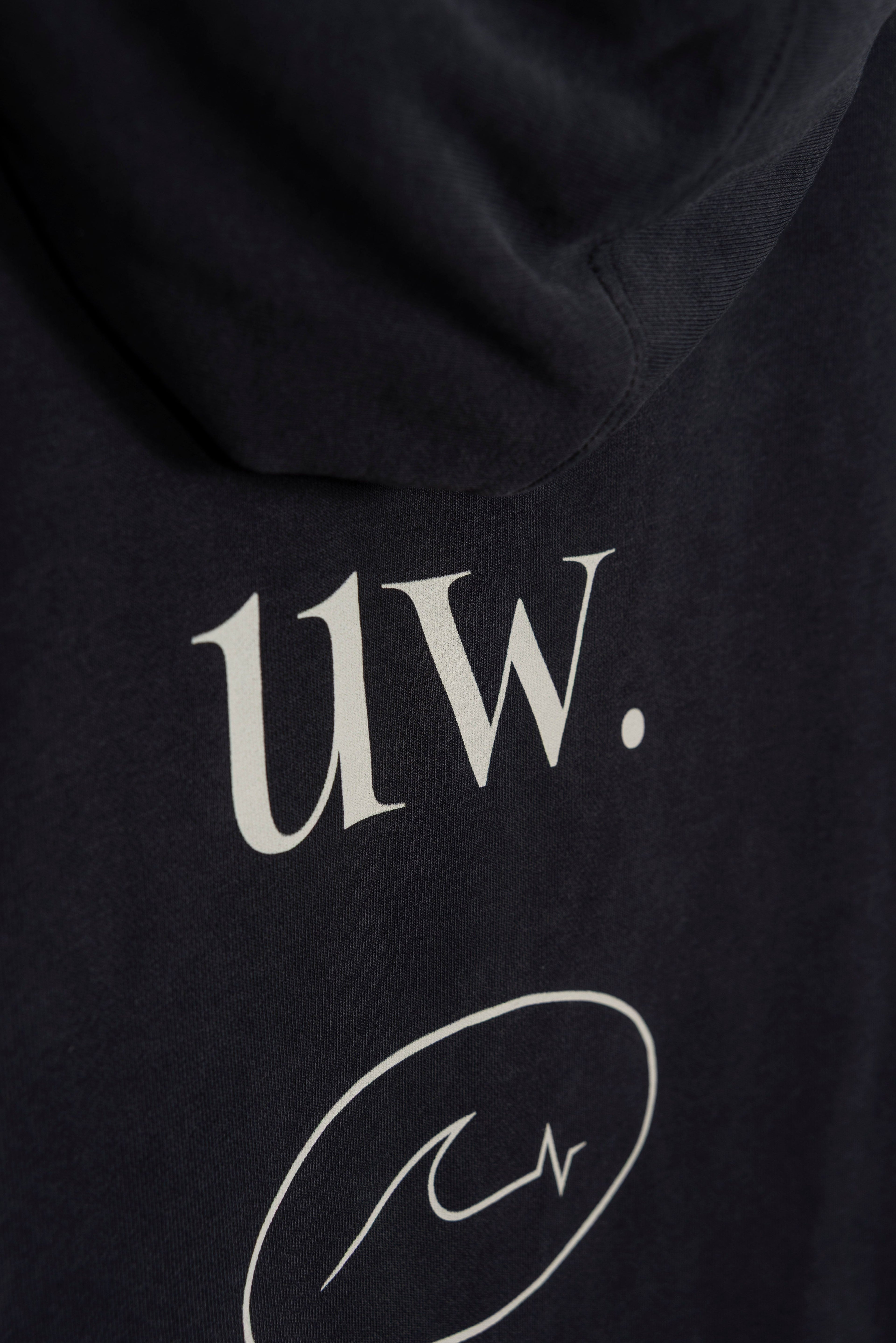 Hoodie Nalu Oversized Black Washed ss