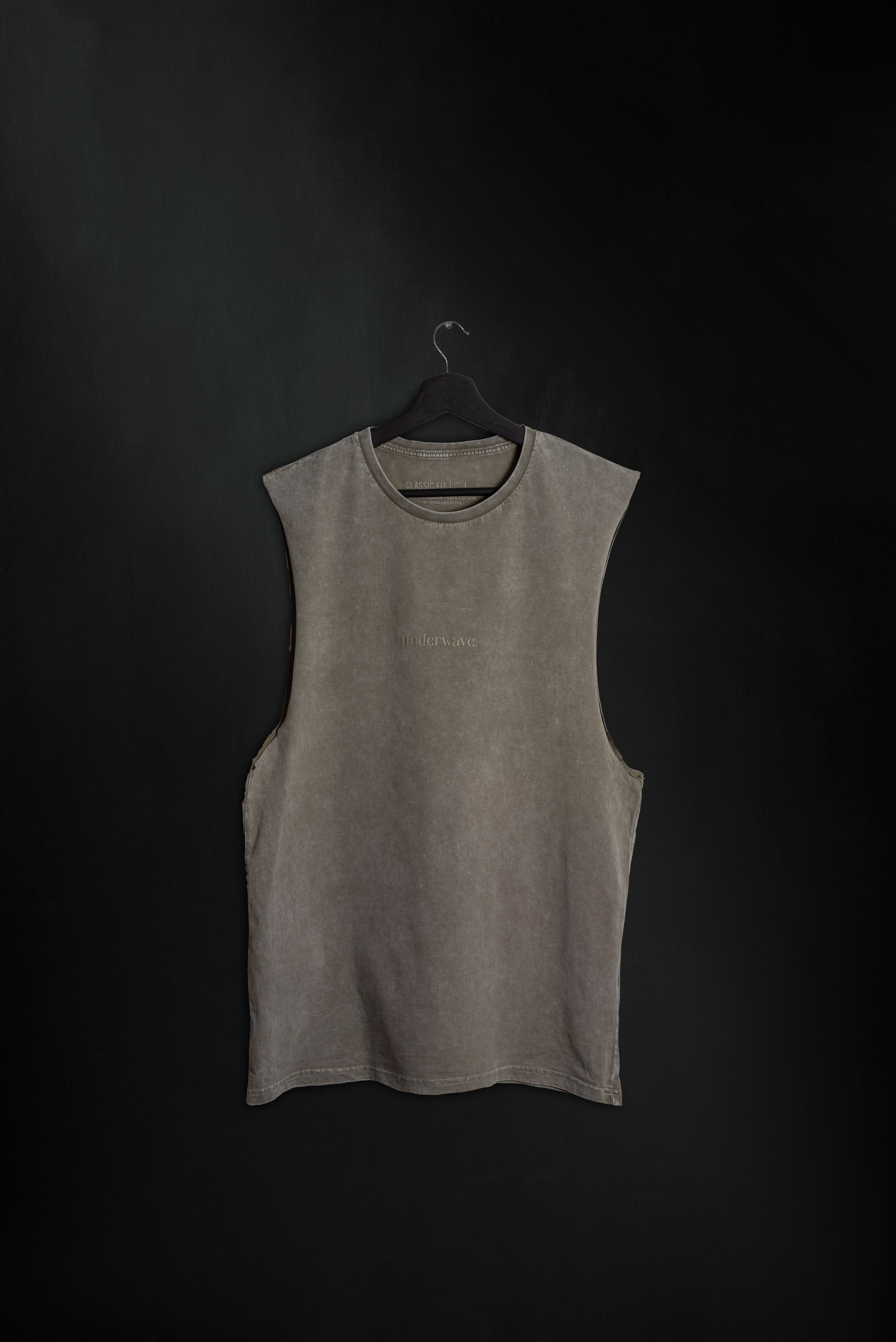 Musculosa Senecio Gris Washed ss