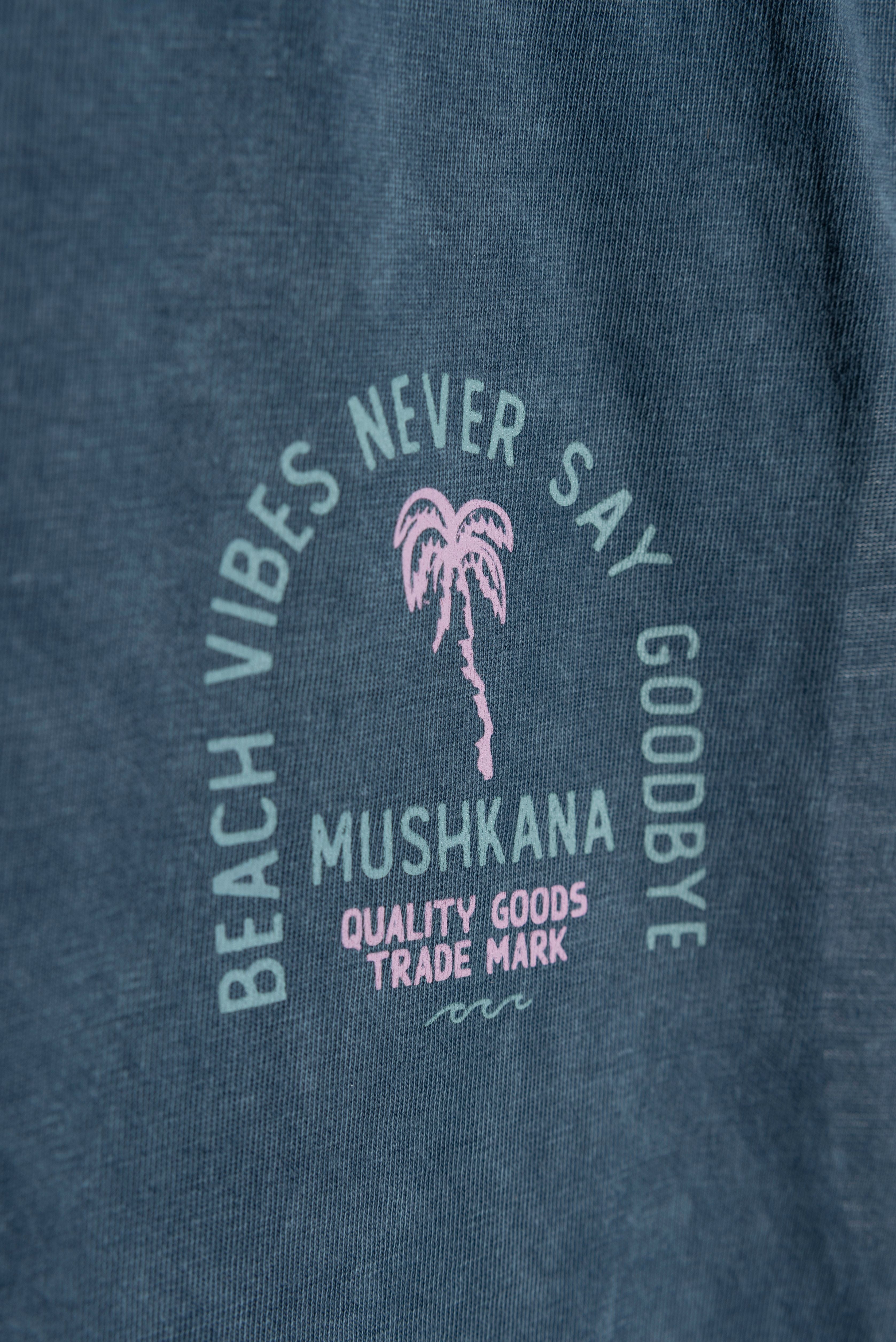 Musculosa Beach Vibes Blue Washed ss