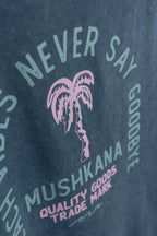 Musculosa Beach Vibes Blue Washed ss