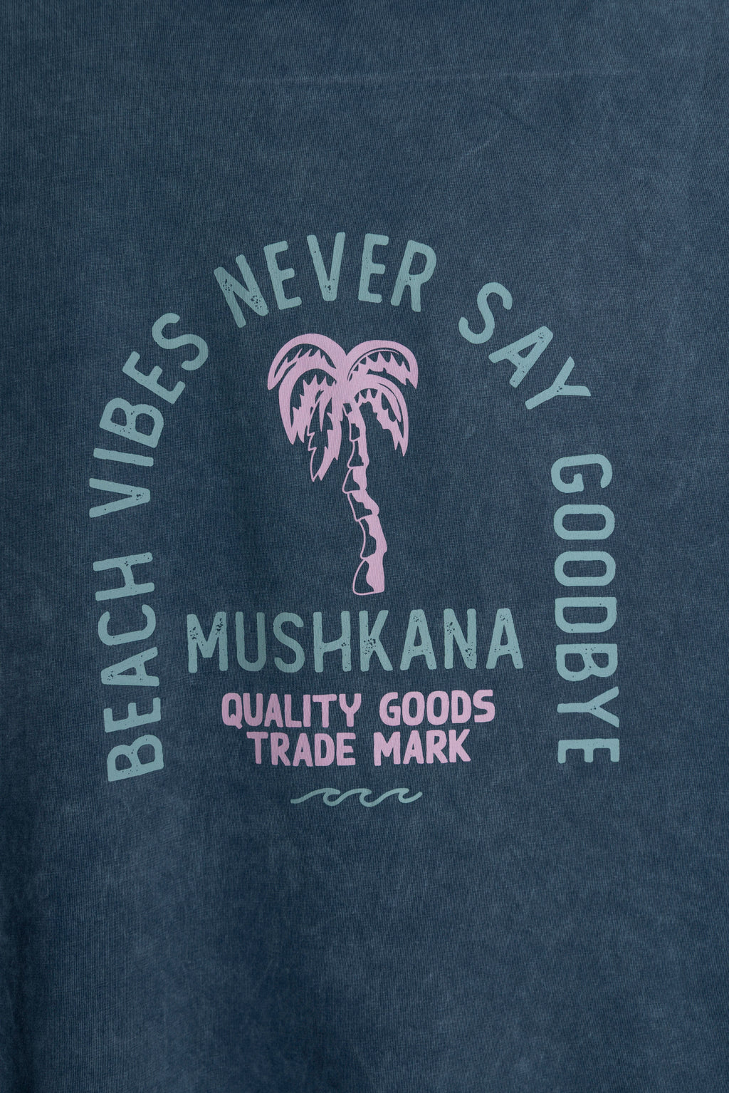 Musculosa Beach Vibes Blue Washed ss