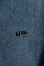 Remera Oversize On Point Blue Washed SS