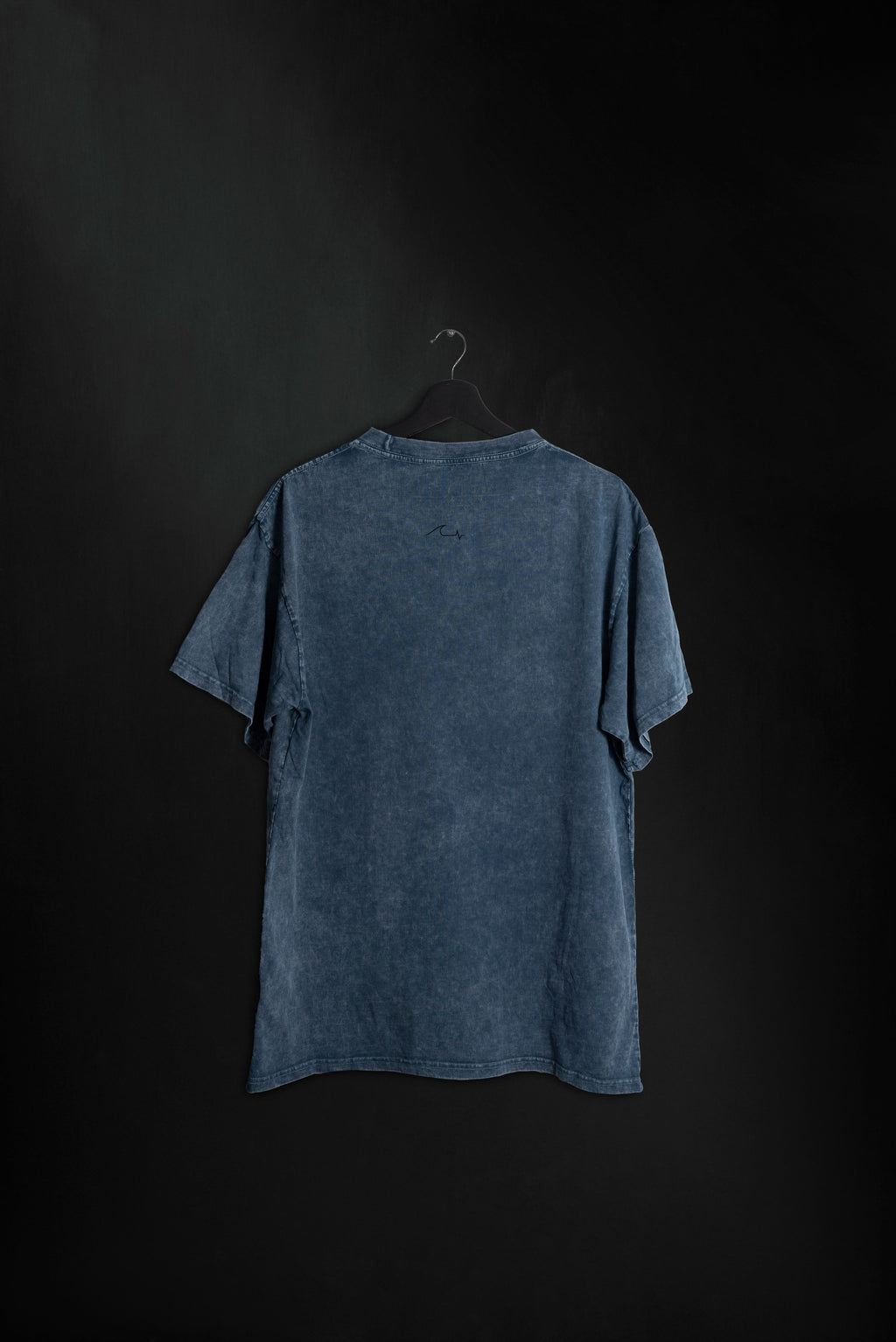 Remera Oversize On Point Blue Washed SS