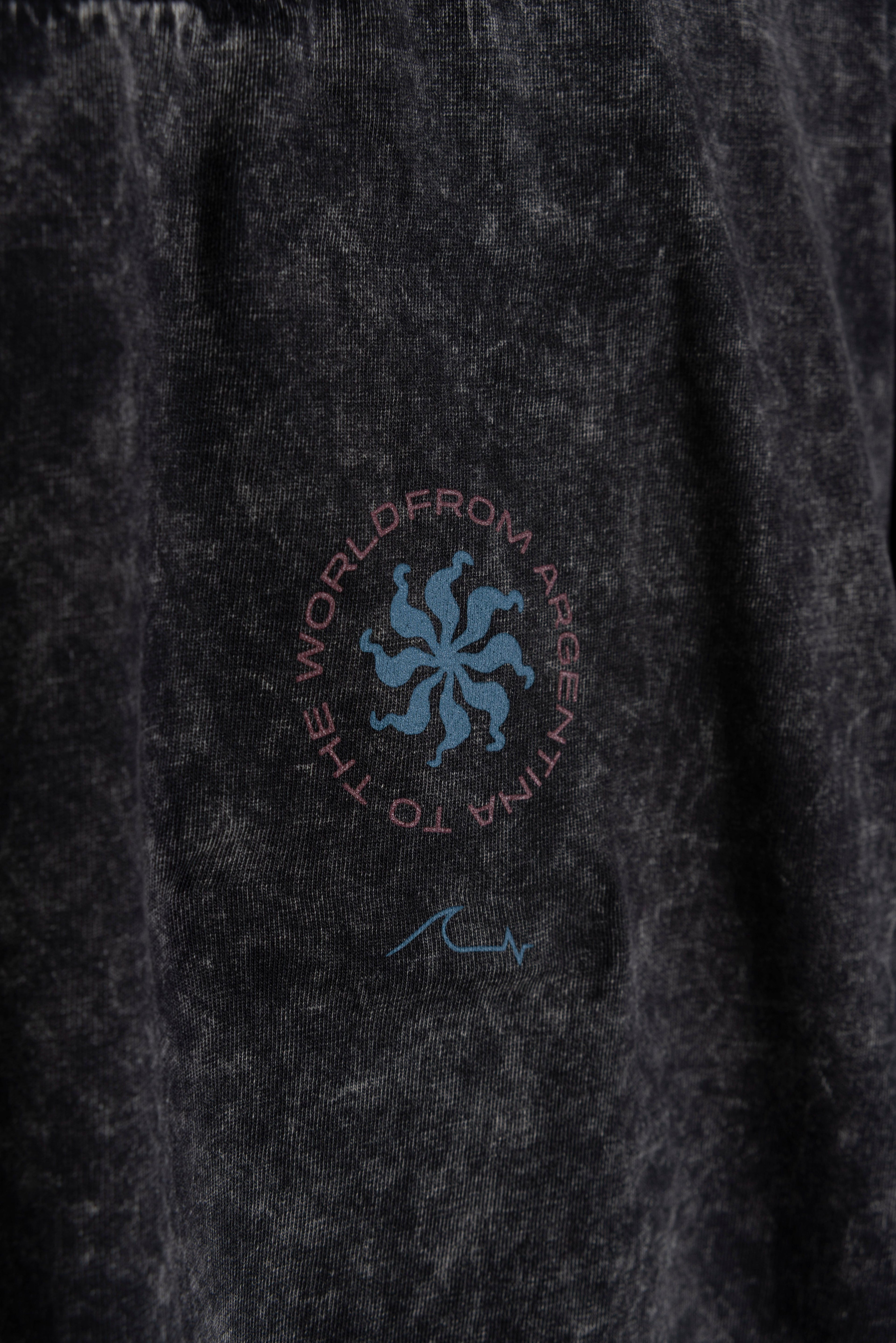 Remera Oversize Black Washed Solarium SS