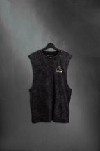 Musculosa Black Washed Peace ss