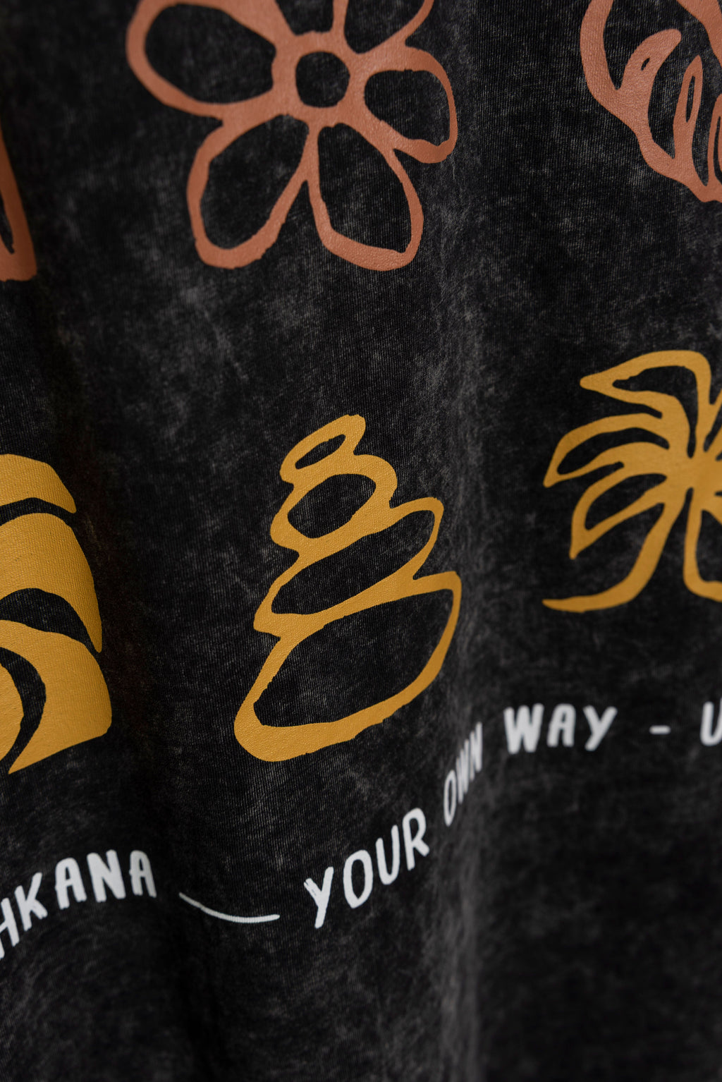 Musculosa Black Washed Peace ss
