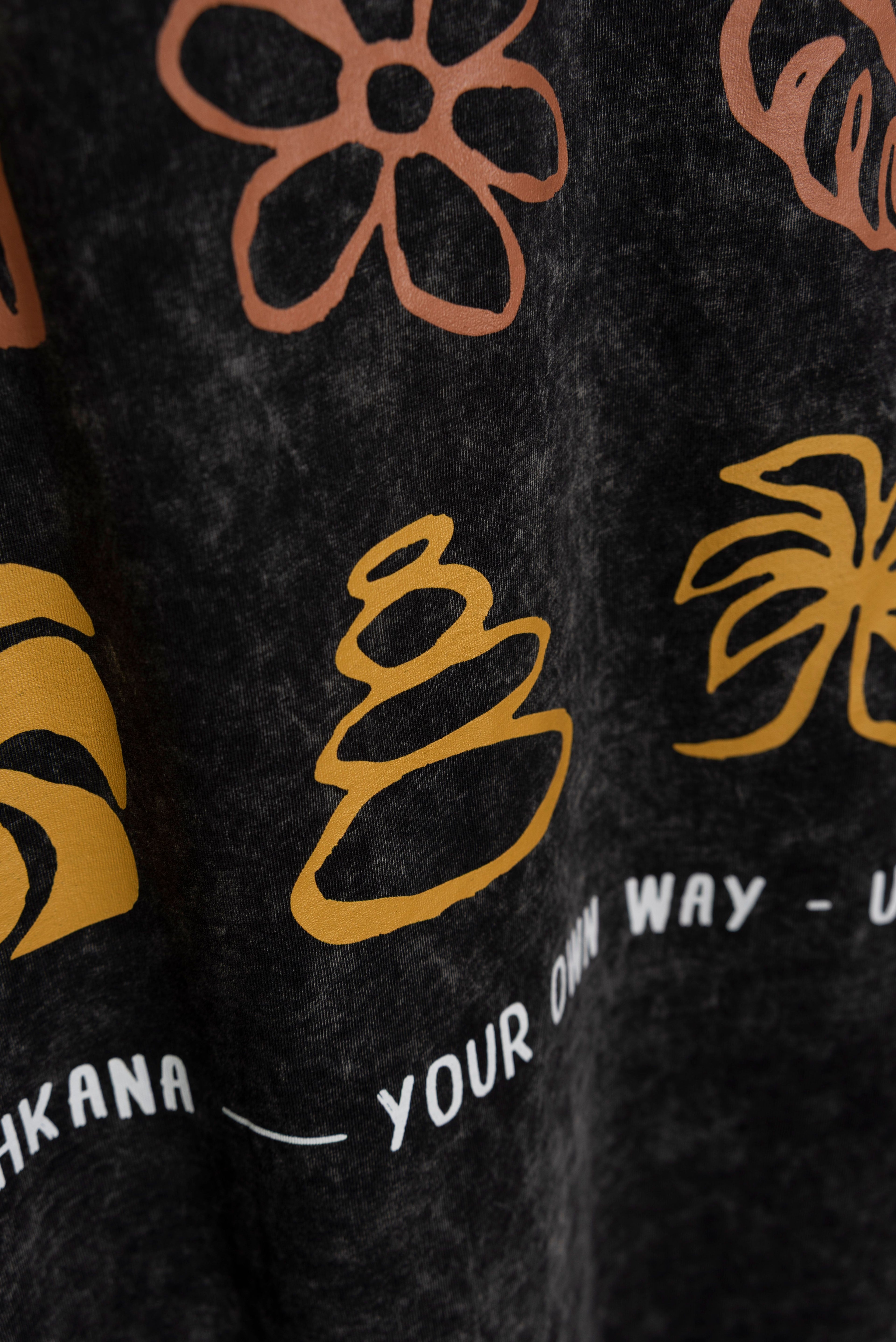 Musculosa Black Washed Peace ss