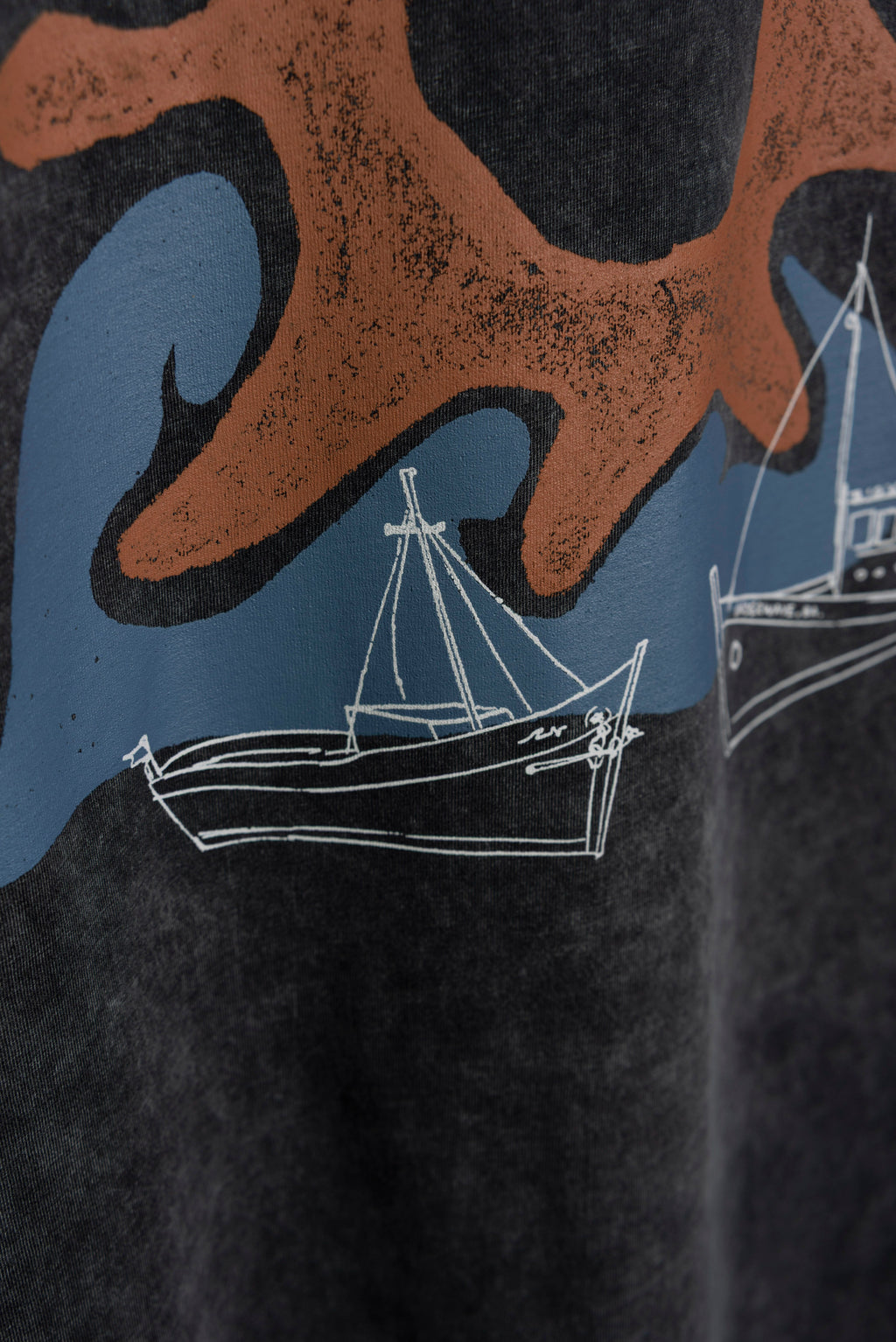 Remera Pedre Black Washed Classic Fit ss