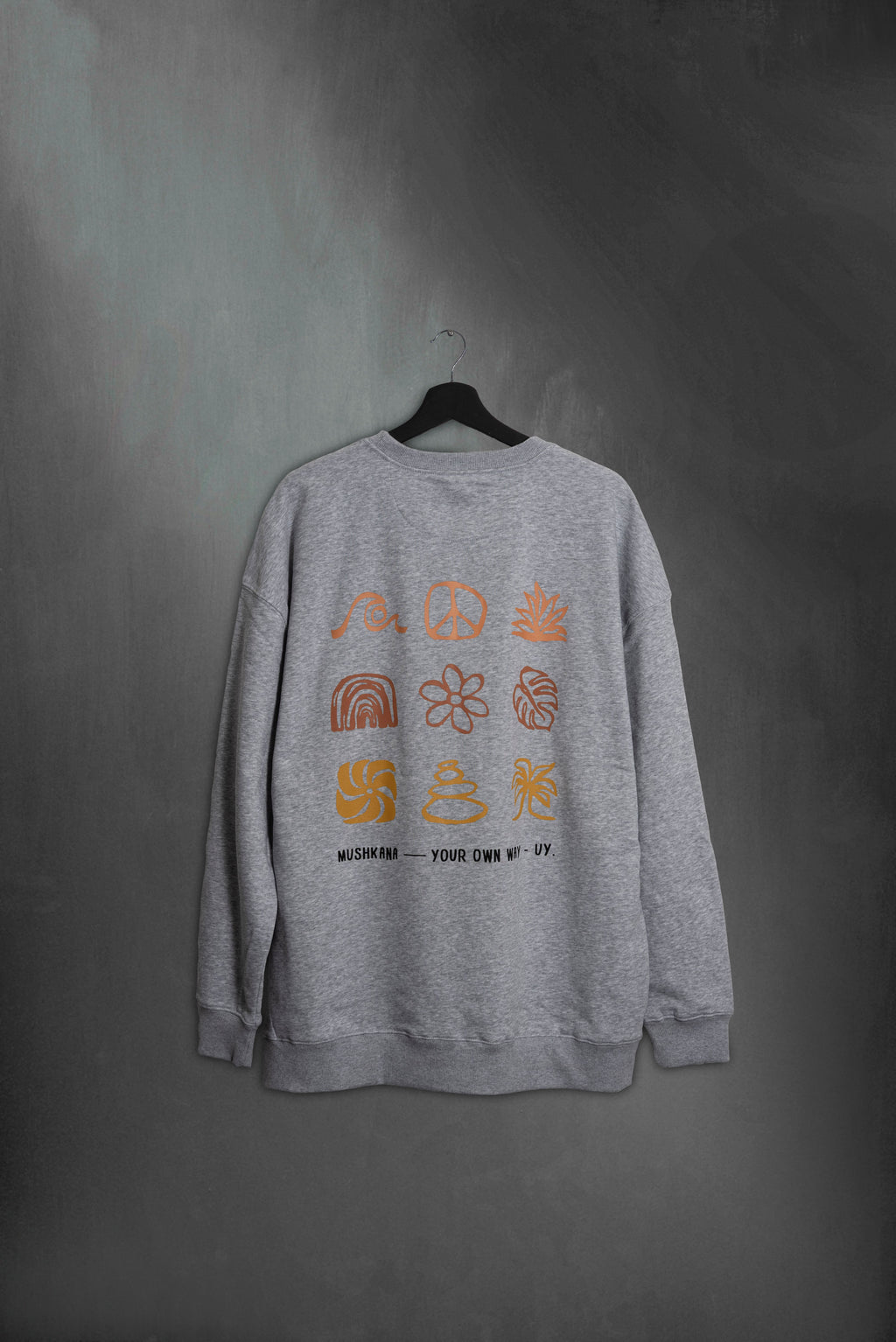 Crew Gris Melange Peace ss