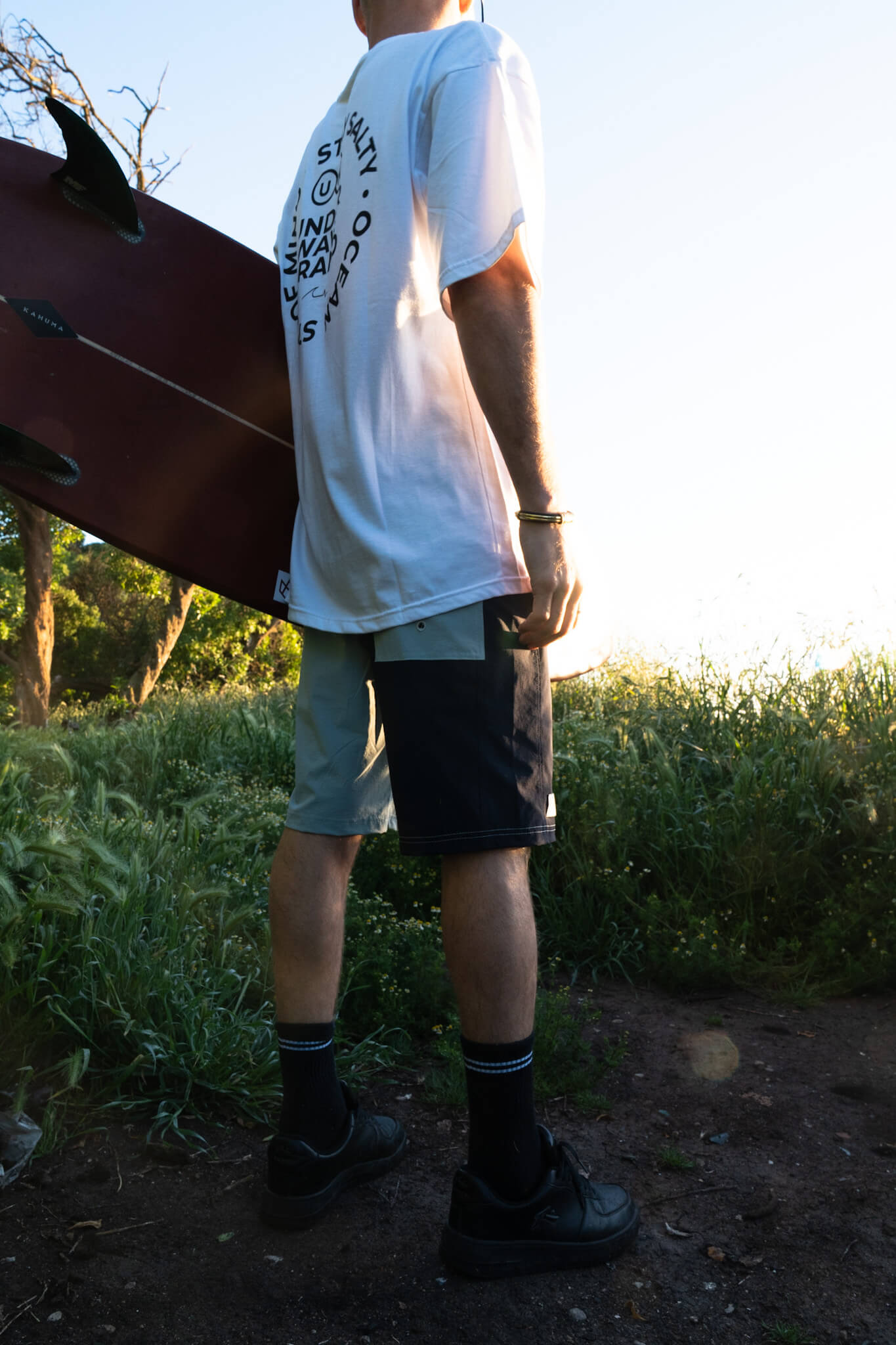 Boardshort Kai Celeste y Negra ss
