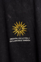 Remera Overbox Sol Negro Lavado