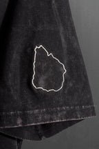 Remera Overbox Sol Negro Lavado