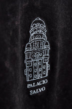 Remera Overbox Palacio Salvo Negro lavado