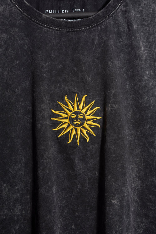 Musculosa Sol Negro Lavado