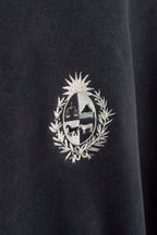 Crew Black Washed Escudo Uruguay
