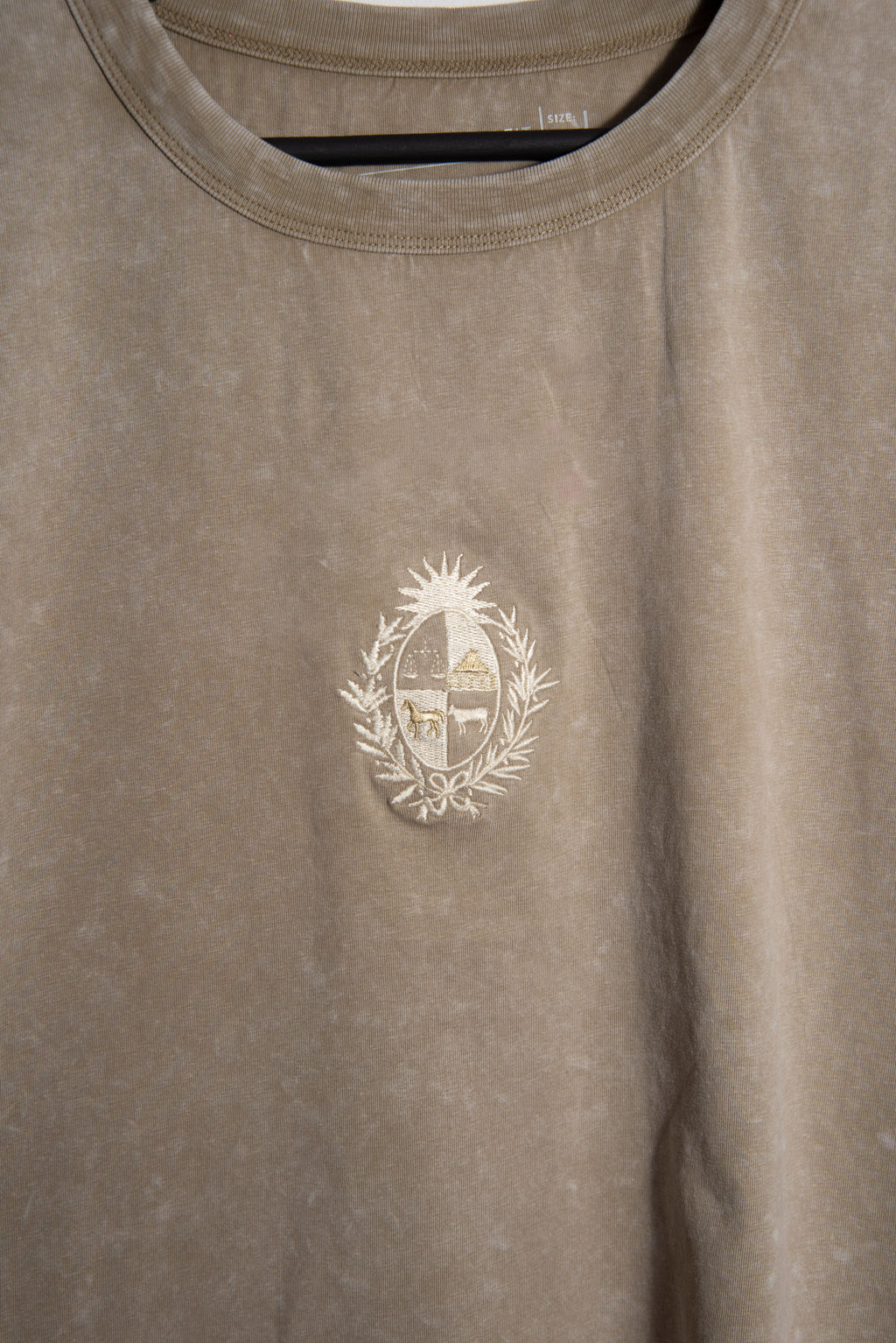 Remera Overbox Grey Escudo Uy