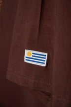 Remera Overbox Brown Escudo Uy