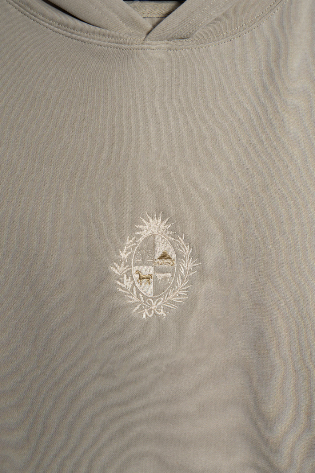 Hoodie Grey Escudo Uruguay