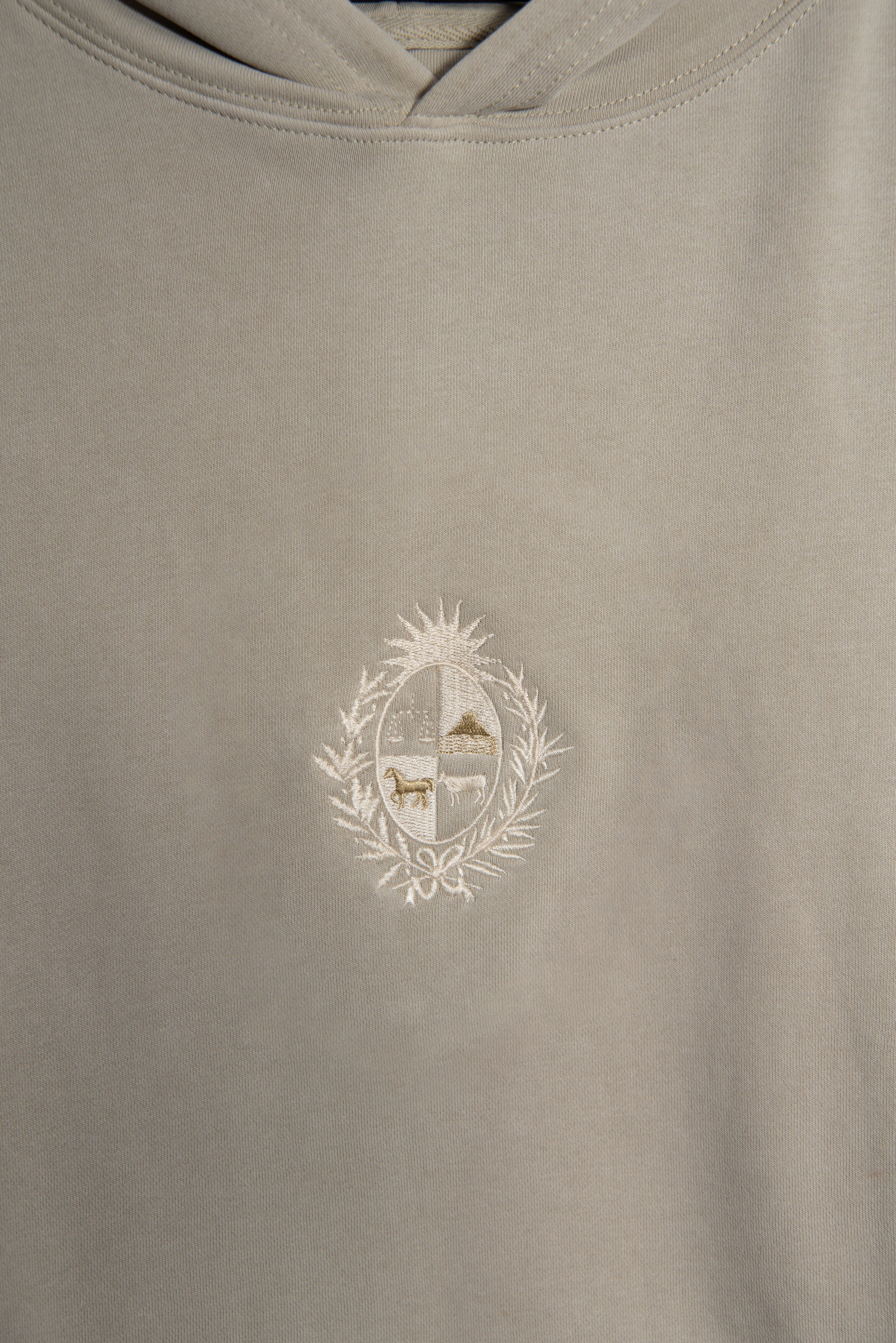 Hoodie Grey Escudo Uruguay