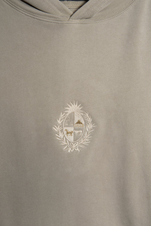 Hoodie Grey Escudo Uruguay