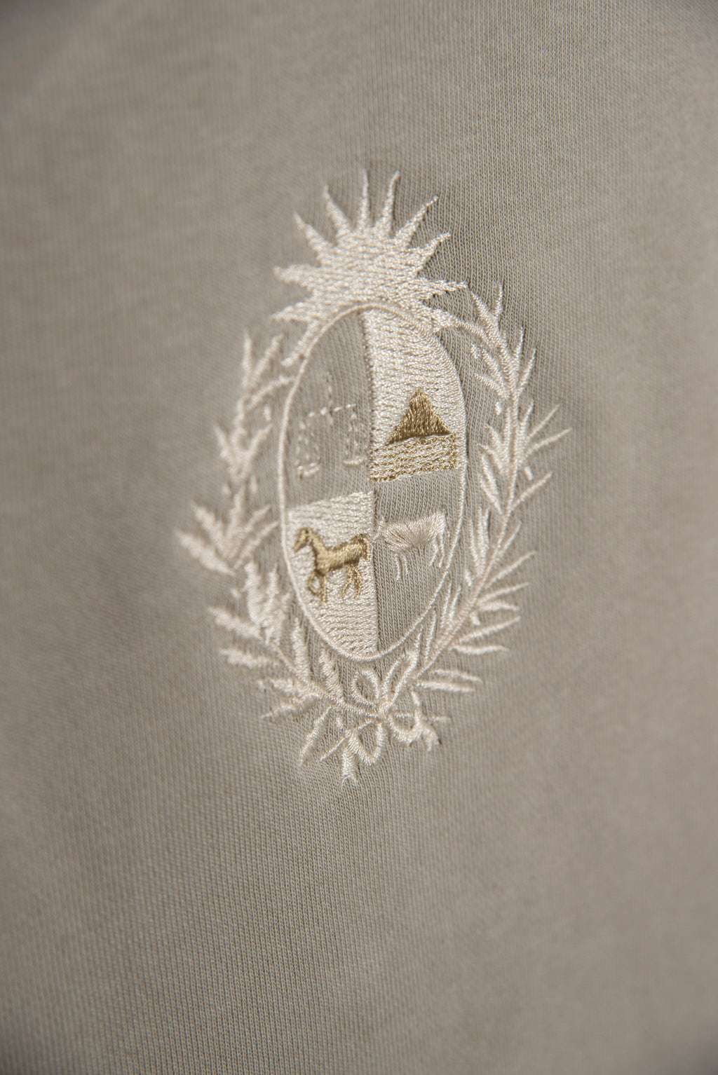 Hoodie Grey Escudo Uruguay