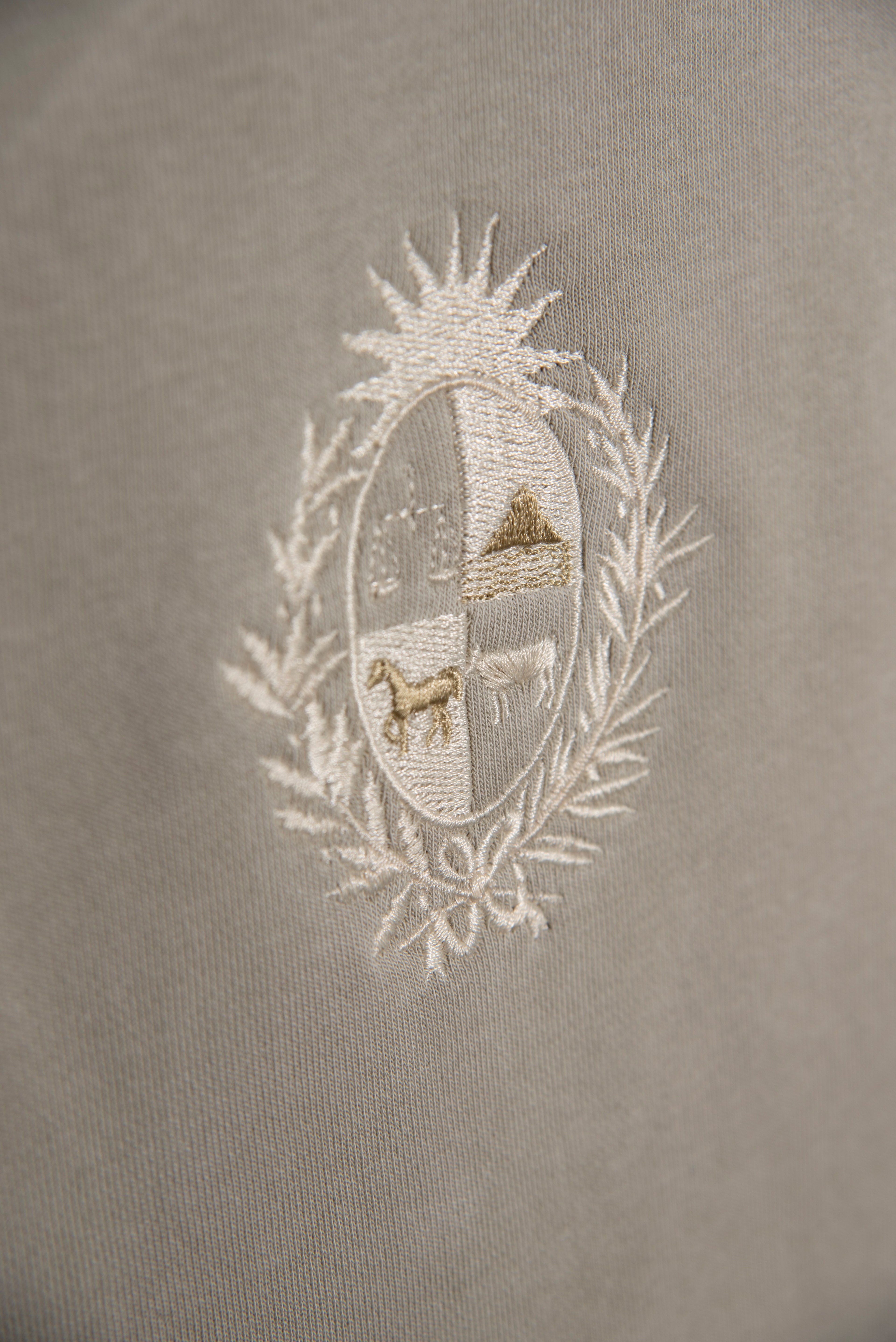 Hoodie Grey Escudo Uruguay