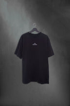 Remera Mushkana Minimal Black Solid Oversize aa