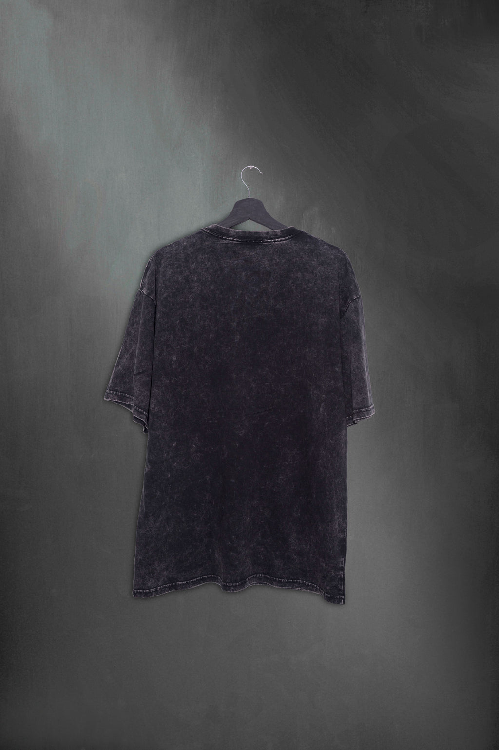 Remera Mushkana Minimal Black Washed Oversize aa
